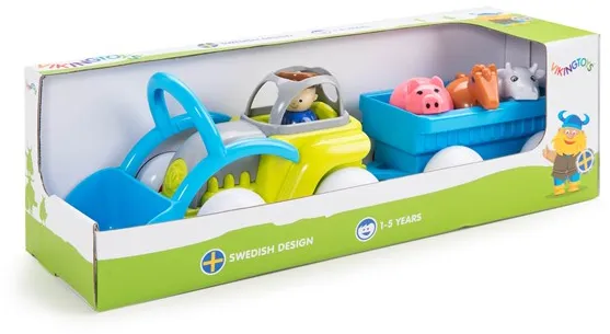 Viking Toys Traktor z przyczepą