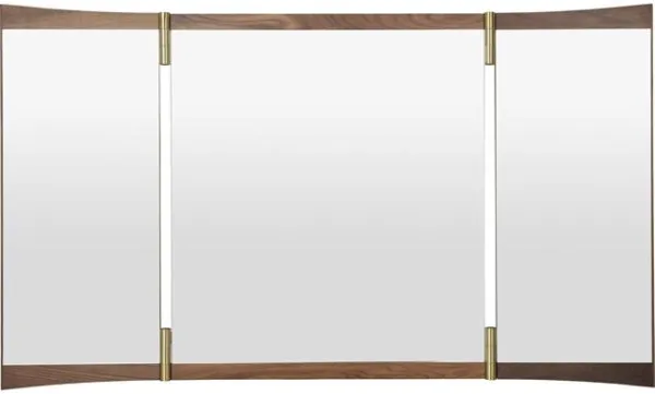 Gubi Vanity 3 Lustro z Amerykańskiego Orzecha